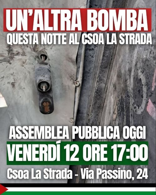 Assemblea Pubblica in seguito all'attacco al CSOA La Strada