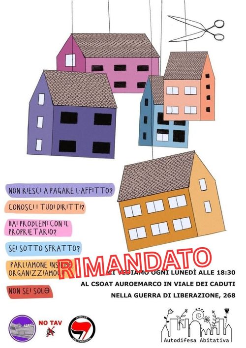 !!RIMANDATO!! LABORATORIO DI AUTODIFESA ABITATIVA