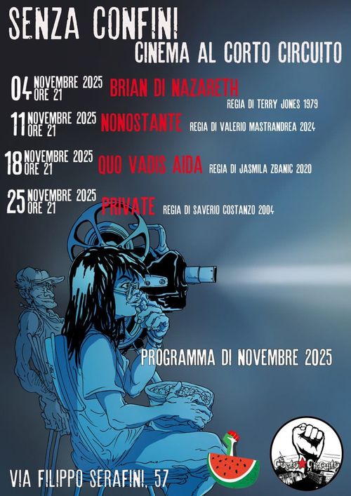 Rassegna cinematografica "Senza Confini" al csoa Corto Circuito