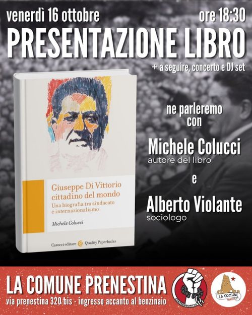 Giuseppe Di Vittorio cittadino del mondo - Presentazione del libro