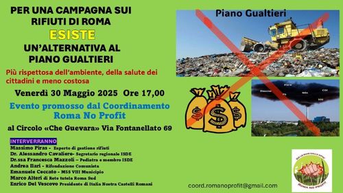 RIFIUTI: L'ALTERNATIVA AL PIANO GUALTIERI