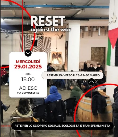 Assemblea pubblica - RESET against the war