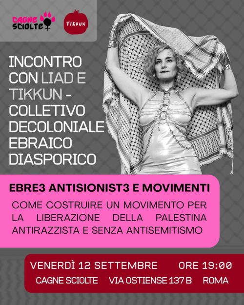 Incontro con Liad e Tikkun - Collettivo decoloniale ebraico diasporico