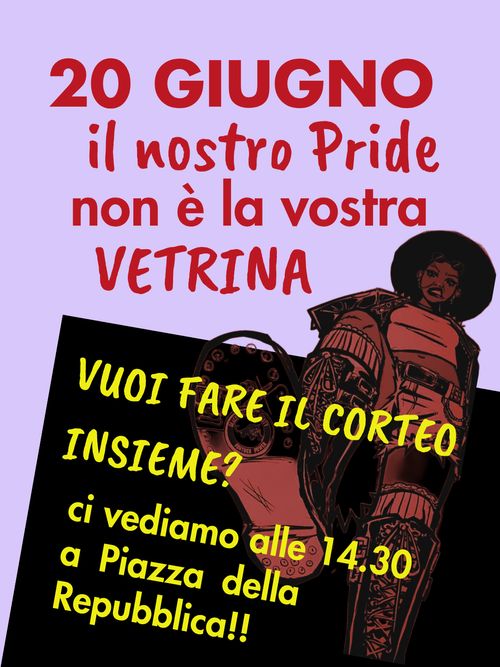 IL NOSTRO PRIDE NON è LA VOSTRA VETRINA