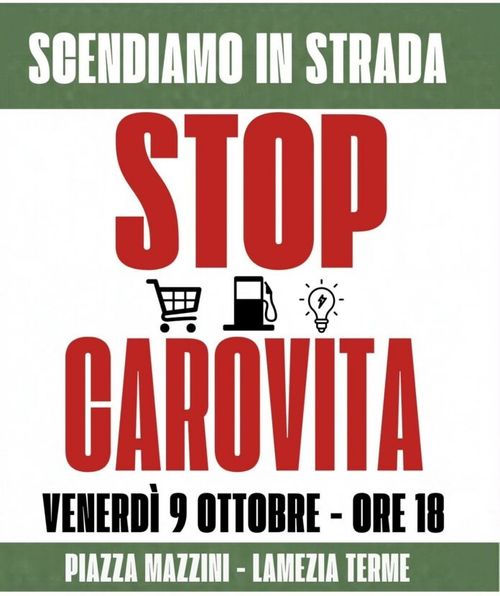 Lamezia. Stop Carovita!
