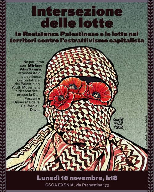 Intersezione delle Lotte - La Resistenza Palestinese e le lotte nei territori contro l'estrattivismo capitalista