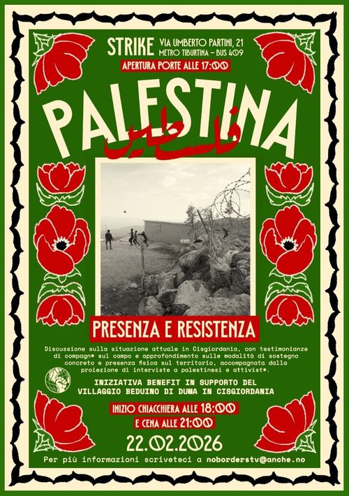 Palestina: presenza e resistenza