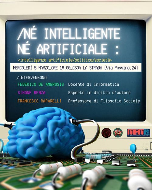 Né intelligente, nè artificiale: intelligenza artificiale/politica/società