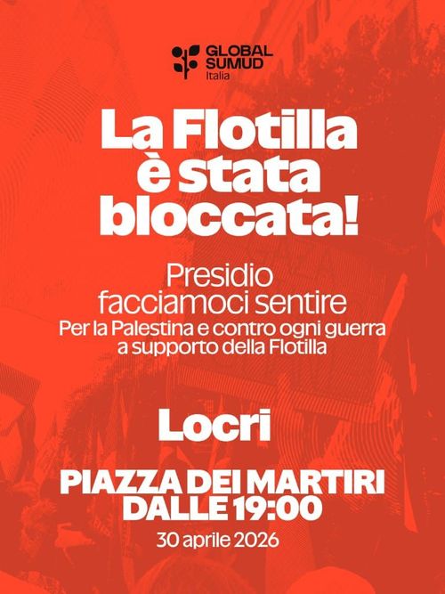 LA FLOTILLA È STATA INTERCETTATA - Presidio
