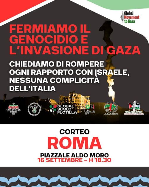 FERMIAMO IL GENOCIDIO E L'INVASIONE A GAZA