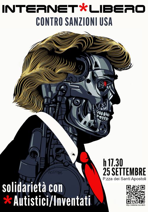 Corteo contro le sanzioni USA
