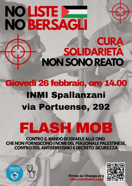Flash mob No Liste No Bersagli