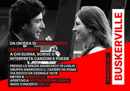 BUSKERVILLE ALLO SPAZIO ANARCHICO 19 LUGLIO 