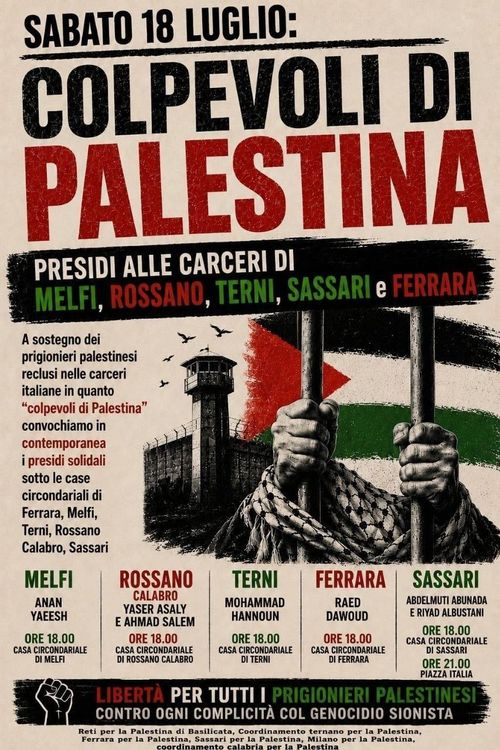 Colpevoli di Palestina - Presidio