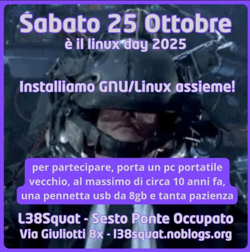 Linux Day 2025: installiamo GNU/Linux assieme!