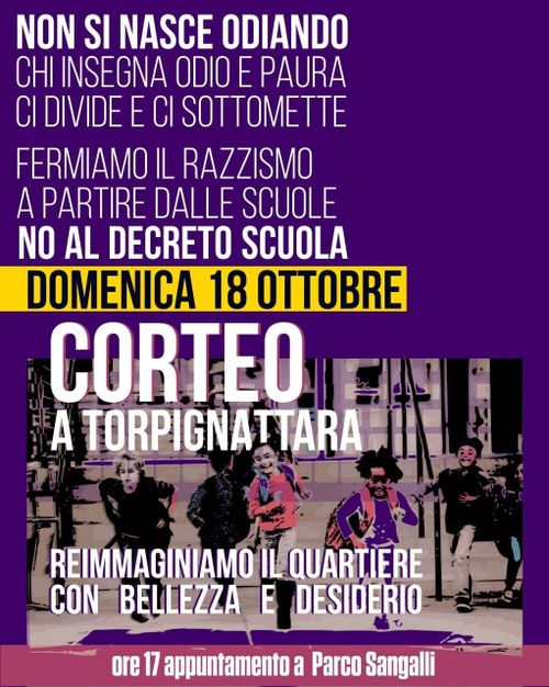 Corteo a Torpignattara