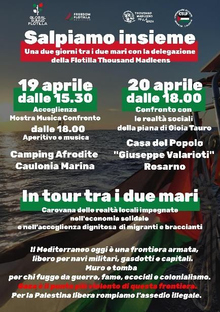 Incontro con delegazione Flotilla Thousand Madleens 