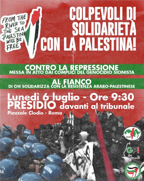 PRESIDIO davanti al tribunale