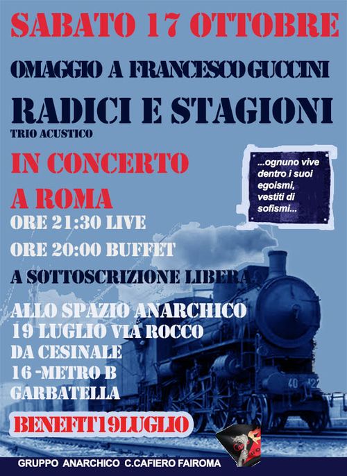 CONCERTO BENEFIT - OMAGGIO A FRANCESCO GUCCINI