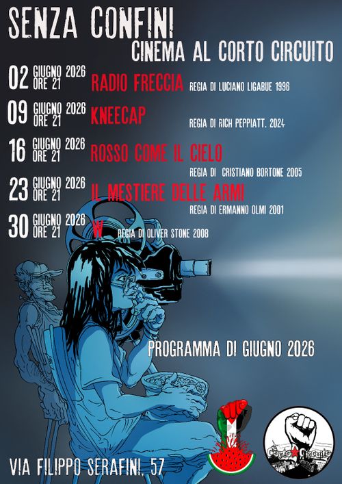Cinema all'aperto Senza Confini programmazione giugno
