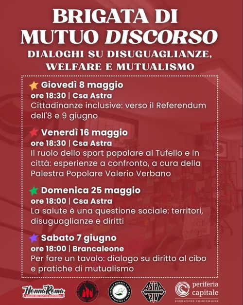 Brigata di Mutuo Soccorso - Dialoghi su Disuguaglianze, Welfare e Mutualismo