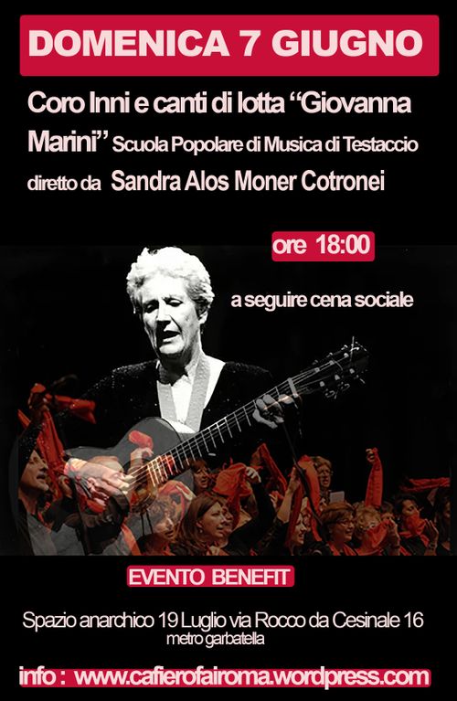 CORO"GIOVANNAMARINI"-BENEFIT SPAZIOANARCHICO19LUGLIO