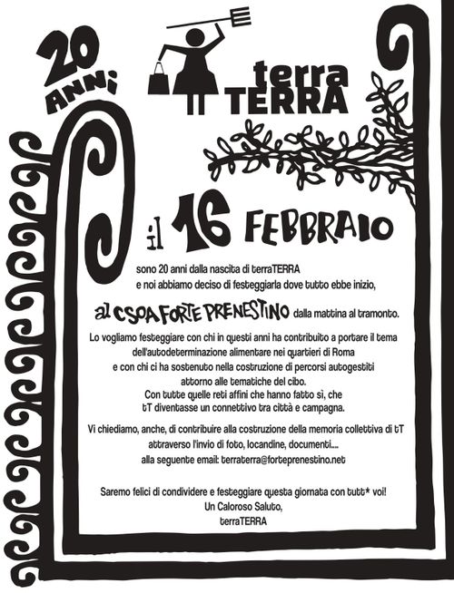 COMPLEANNO TERRA/TERRA 20 ANNI DI AUTOGESTIONE