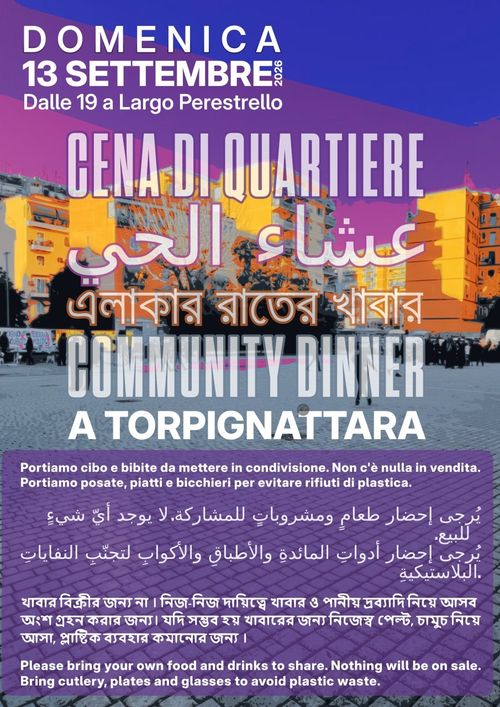 Cena di Quartiere a Torpignattara