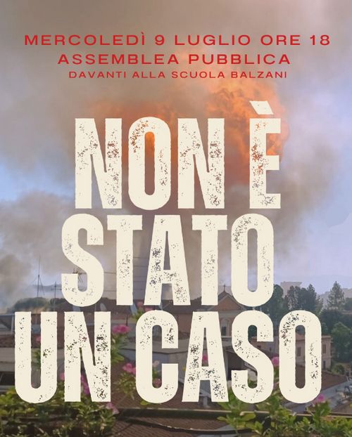 Non è stato un caso - Assemblea Pubblica davanti alla Scuola Balzani