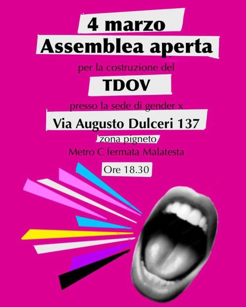 Assemblea aperta per la costruzione del TDOV