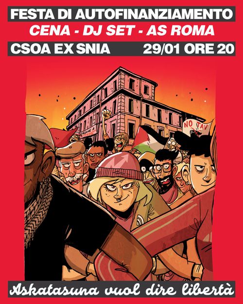 Festa di Autofinanziamento per i Pullman per il 31/01