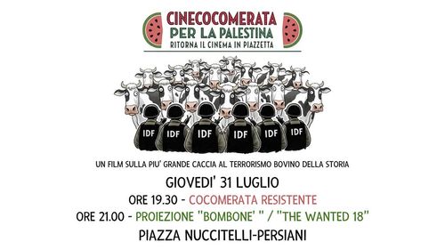 Cinecocomerata per la Palestina - Ritorna il cinema in piazzetta
