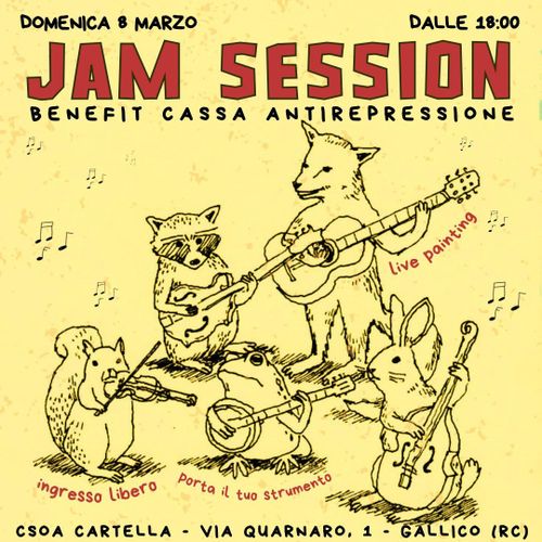 JAM SESSION - Benefit cassa antirepressione