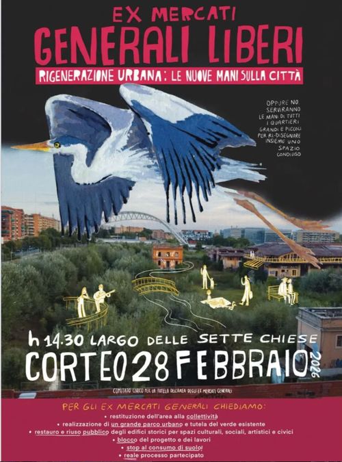 Manifestazione per gli ex-MERCATI GENERALI LIBERI