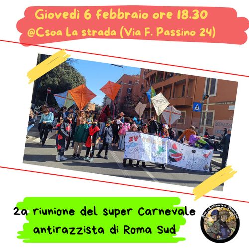 2a riunione del Carnevale Antirazzista di Roma Sud