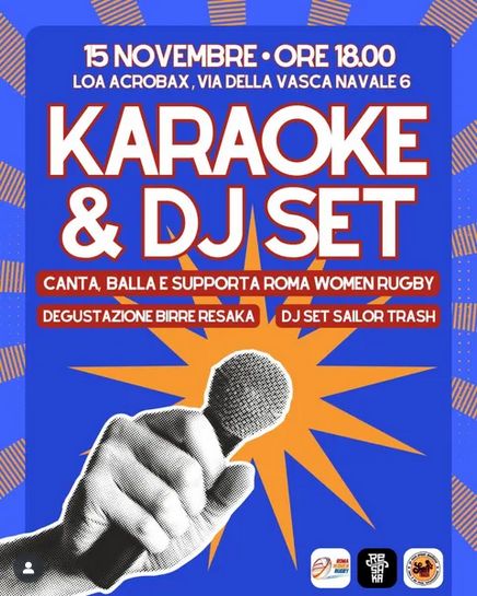 Karaoke&DJSet-RWR Rugby Femminile Roma