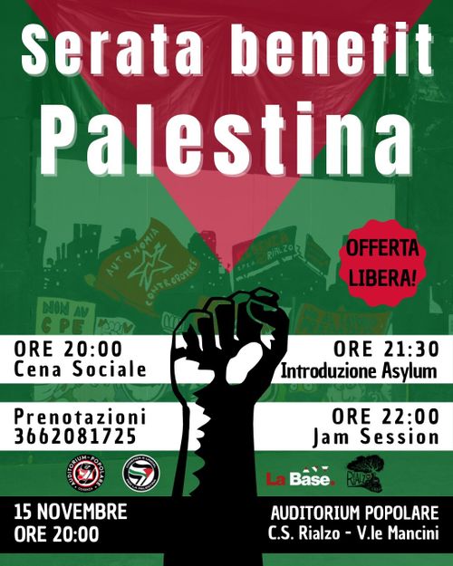 SERATA BENEFIT PALESTINA