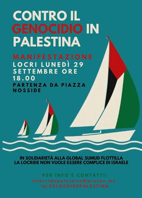 Manifestazione contro il genocidio in Palestina