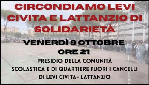 Circondiamo Levi Civita e Lattanzio di solidarietà