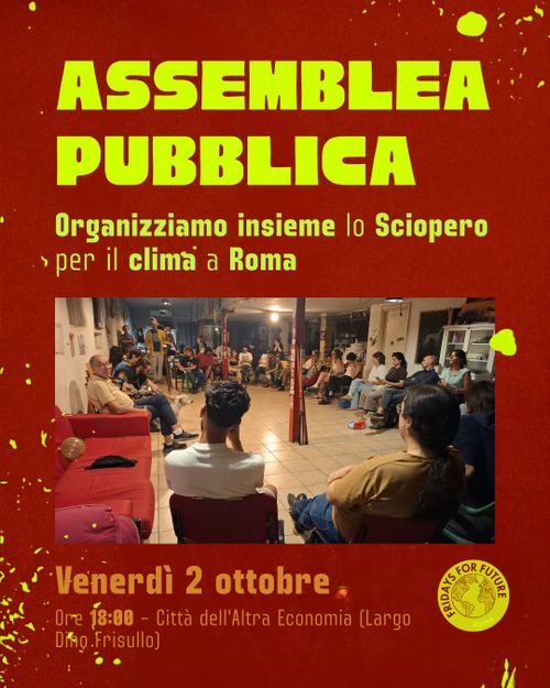 ASSEMBLEA VERSO LO SCIOPERO GLOBALE PER IL CLIMA