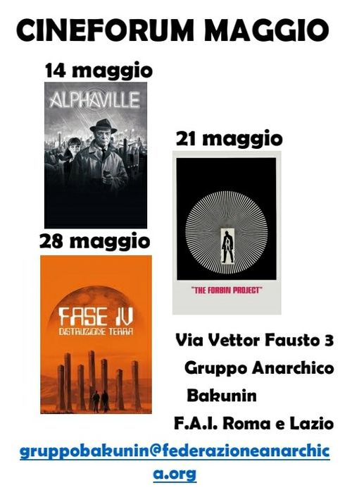 Cineforum Maggio: "Fase IV, Distruzione Terra"
