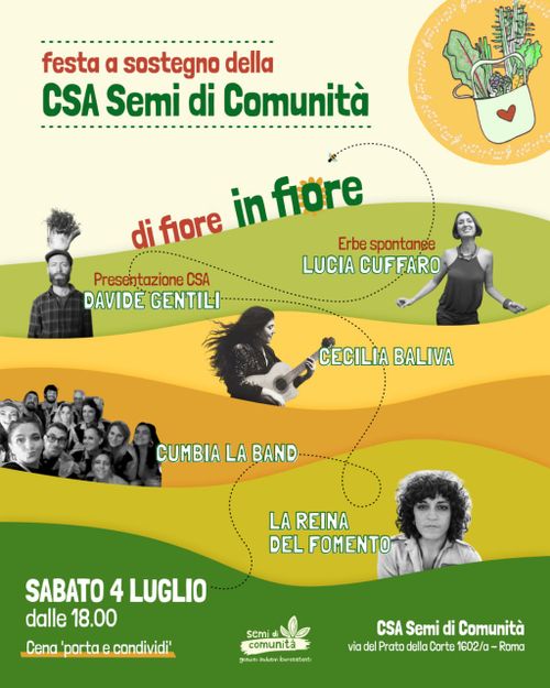 Di Fiore in Fiore - Festa a sostegno della CSA Semi di Comunità 