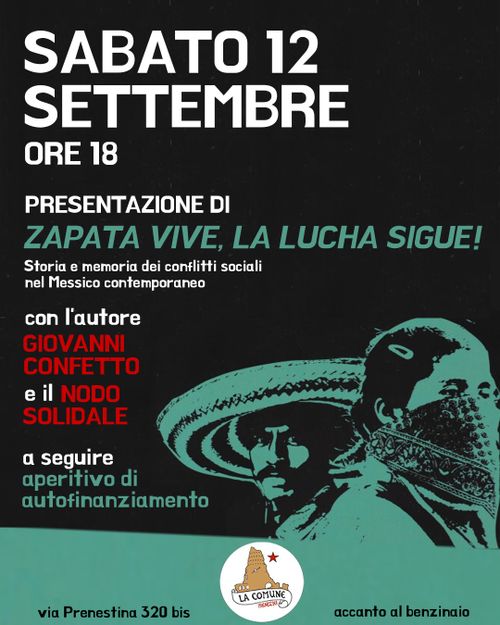 Presentazione di "Zapata vive, la lucha sigue!"
