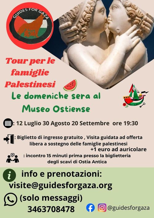Visite guidate al tramonto al Museo Ostiense per le Famiglie Palestinesi