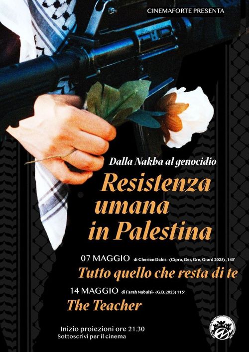 DALLA NAKBA AL GENOCIDIO, RESISTENZA UMANA IN PALESTINA