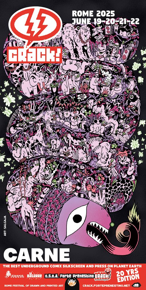 CRACK! Fumetti dirompenti Edizione Carne , venti anni di fumetti underground, la migliore stampa autoprodotta del pianeta.
