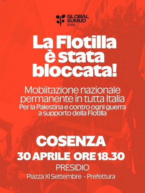 LA FLOTILLA È STATA INTERCETTATA - Presidio