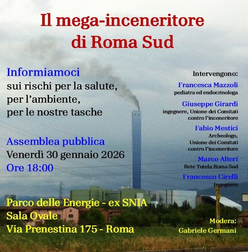 Il Mega-Inceneritore di Roma Sud