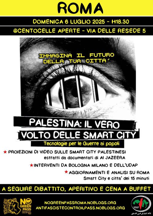 Palestina: il vero volto delle smart city - Tecnologie per le guerre ai popoli