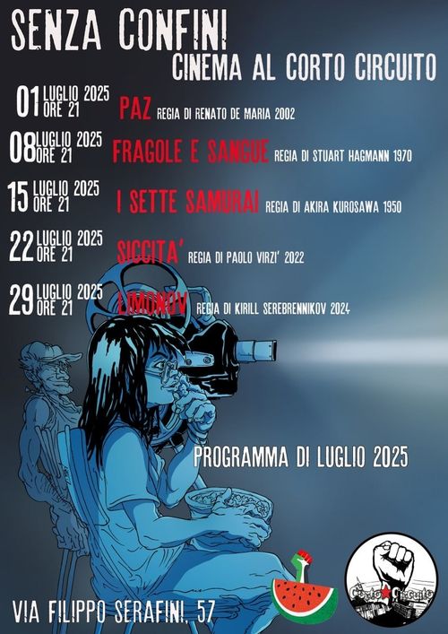 Rassegna cinematografica "Senza Confini" presso il CSOA Corto Circuito